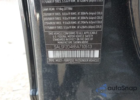 2011 Land Rover Range Rover Sport Hse z USA, uszkodzony, nr VIN SALSF2D48BA710513